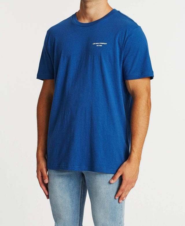 Lee Jeans Lee Word Art T-Shirt Blue