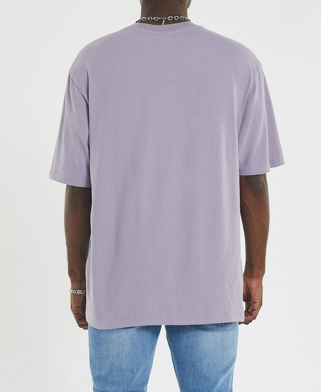 Lee Jeans Puff Baggy T-Shirt Grape Drink Purple