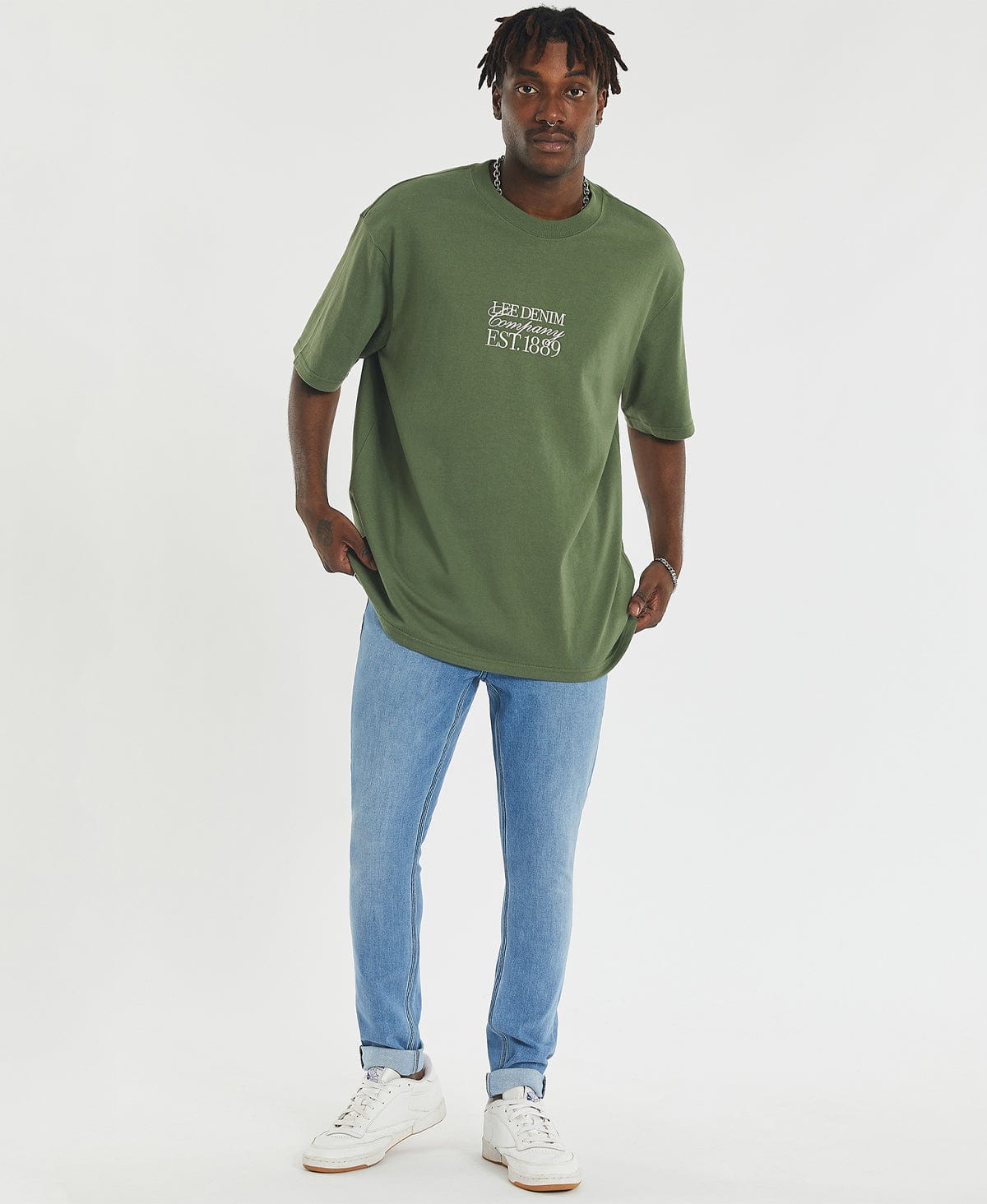 Baggy green hot sale t shirt