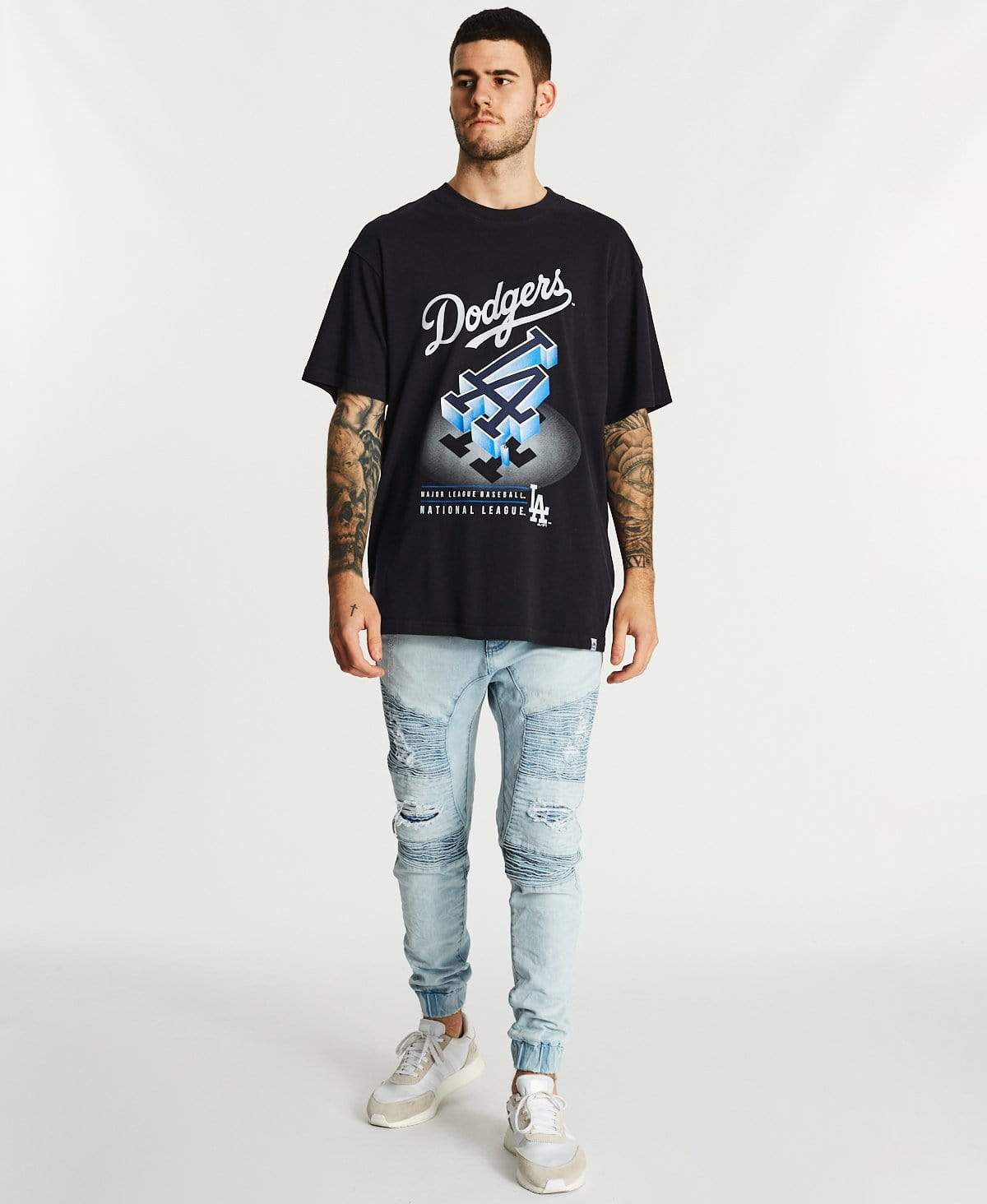 3D Drop Shadow T-Shirt Dodgers Black – Neverland Store