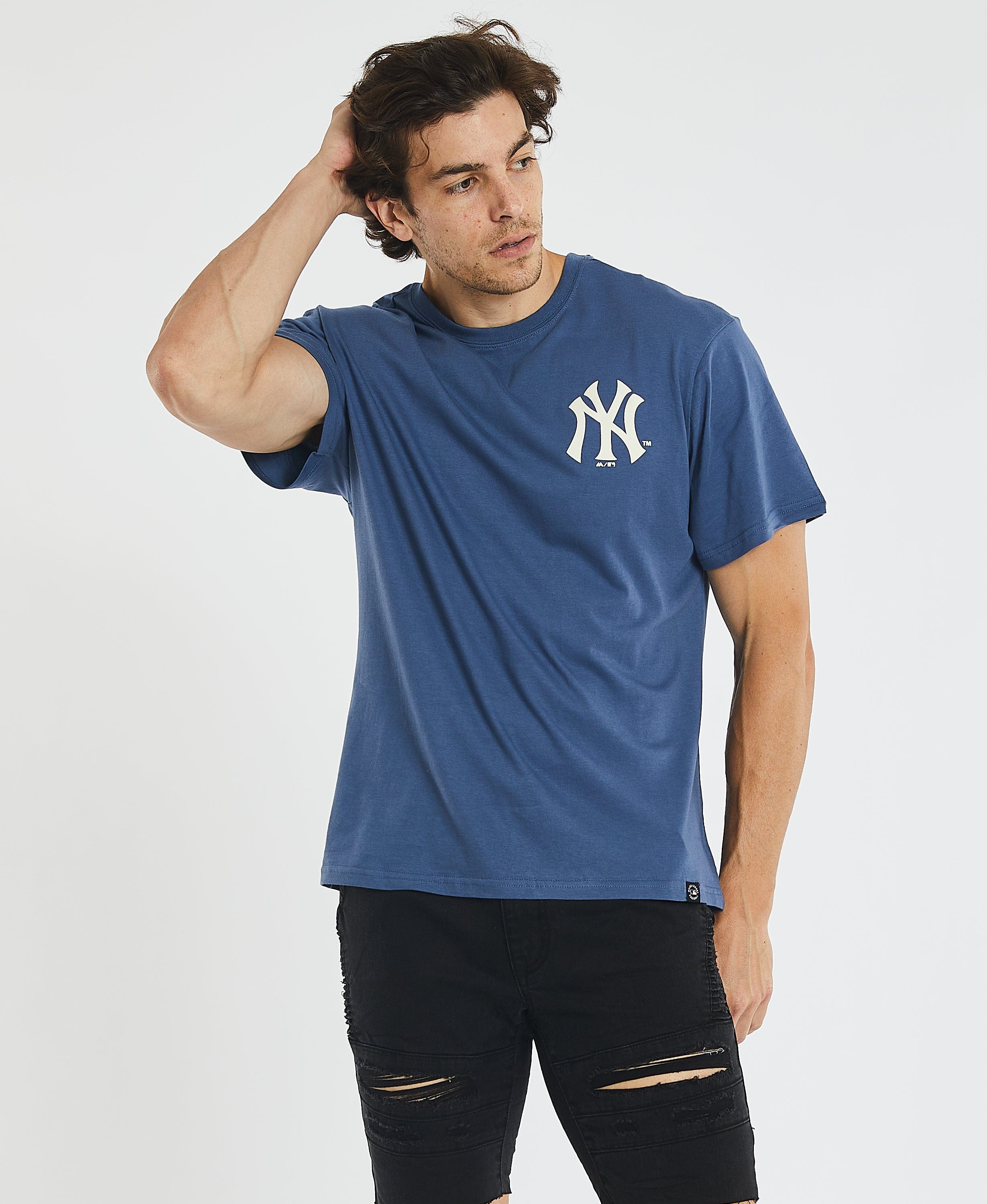 Summer Yankees T-Shirt Vintage Indigo – Neverland Store