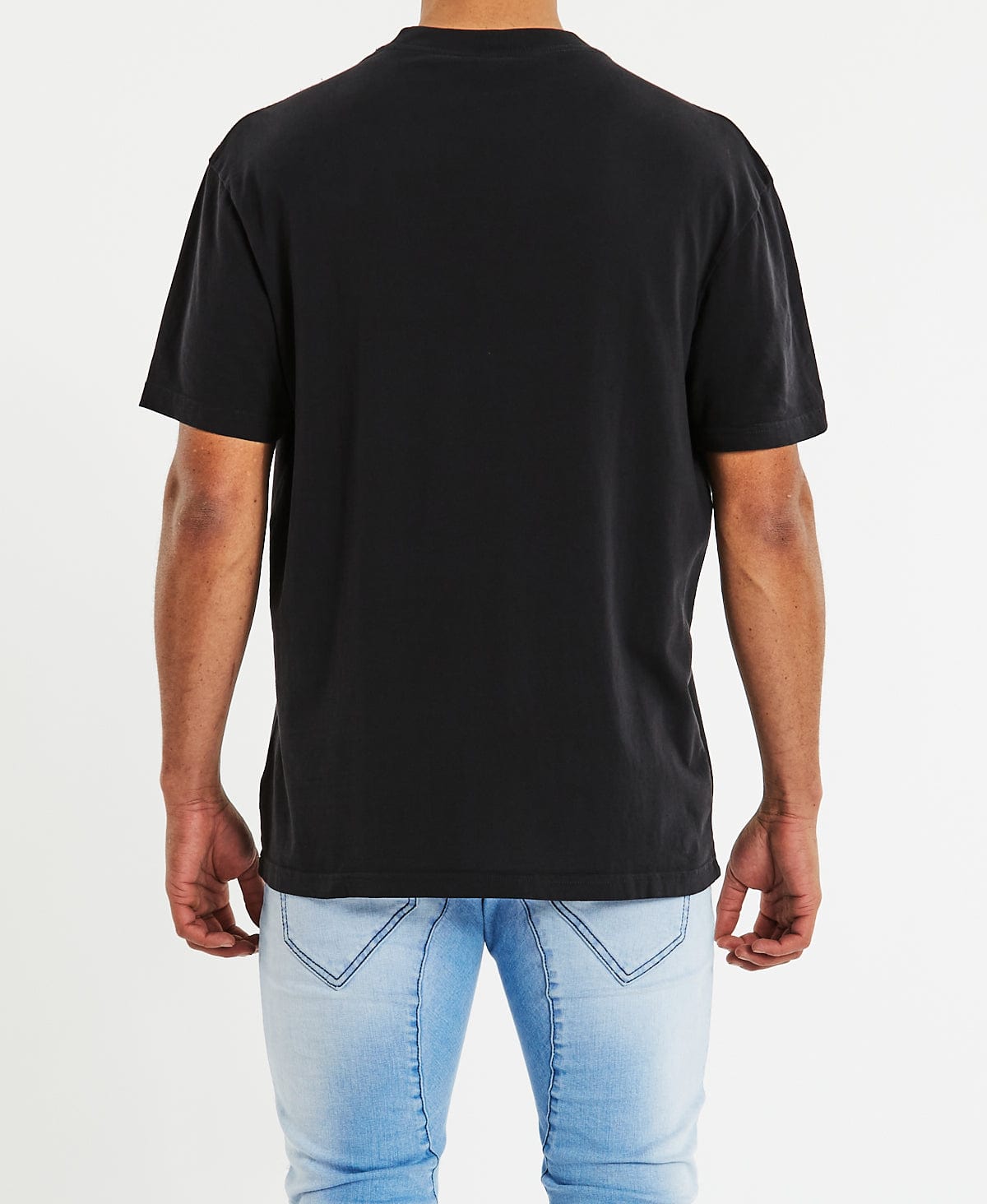 Majestic Las Vegas Raiders Arch Glow Stripe T-Shirt In Faded Black