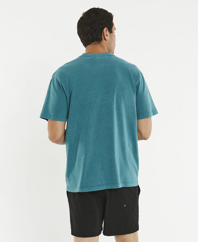 Mitchell & Ness Division Arch Dolphins T-Shirt Faded Teal