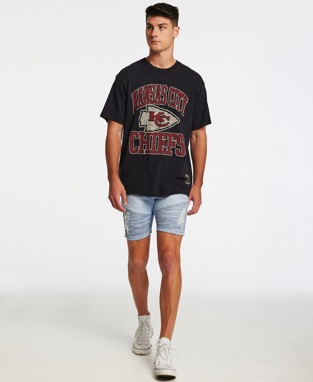 Mitchell & Ness Kansas City Chiefs Vintage NFL Ivy Arch T-Shirt Faded Black