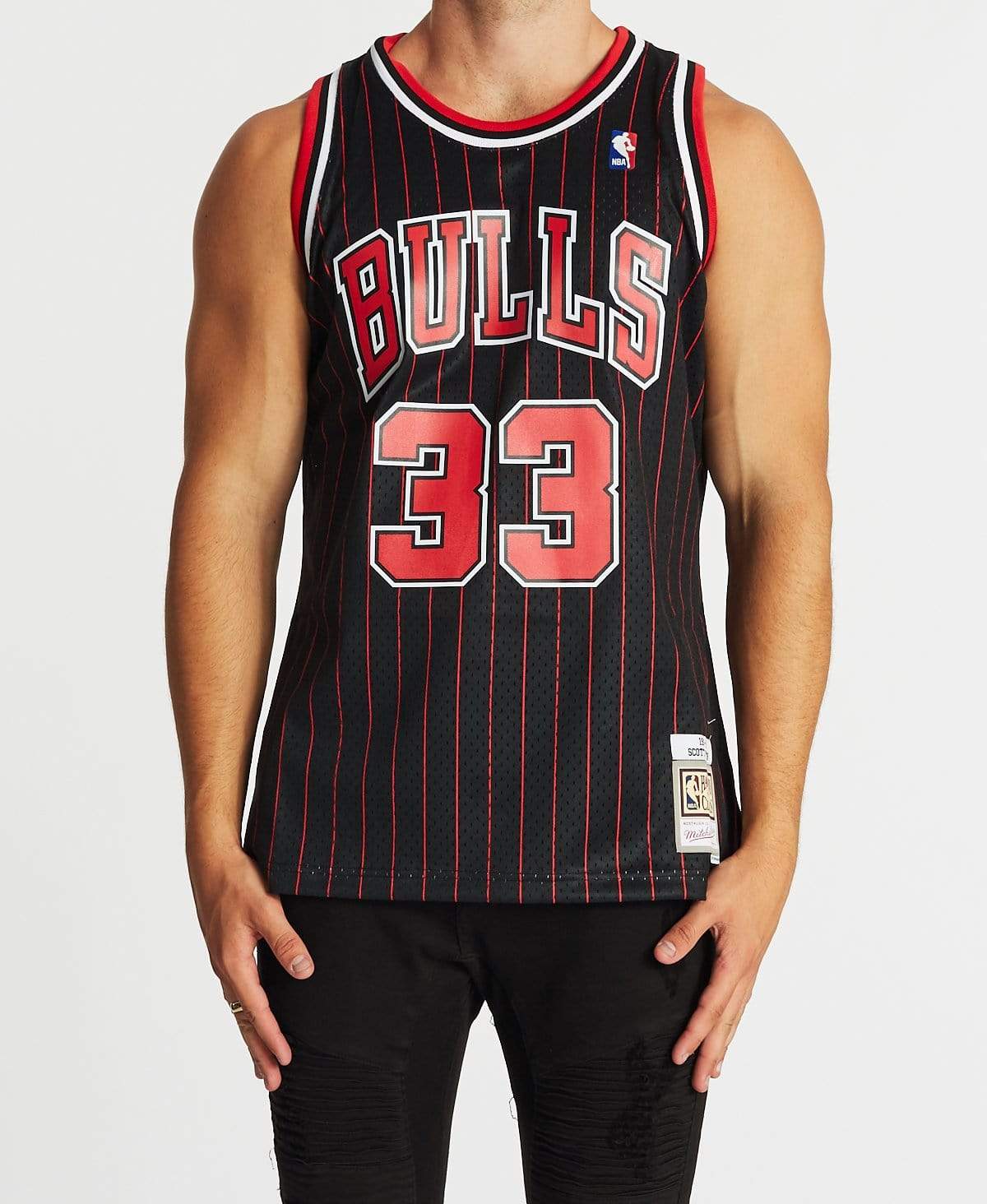 NBA Swingman Jersey Bulls Pippen 95-96 Alt Black – Neverland Store