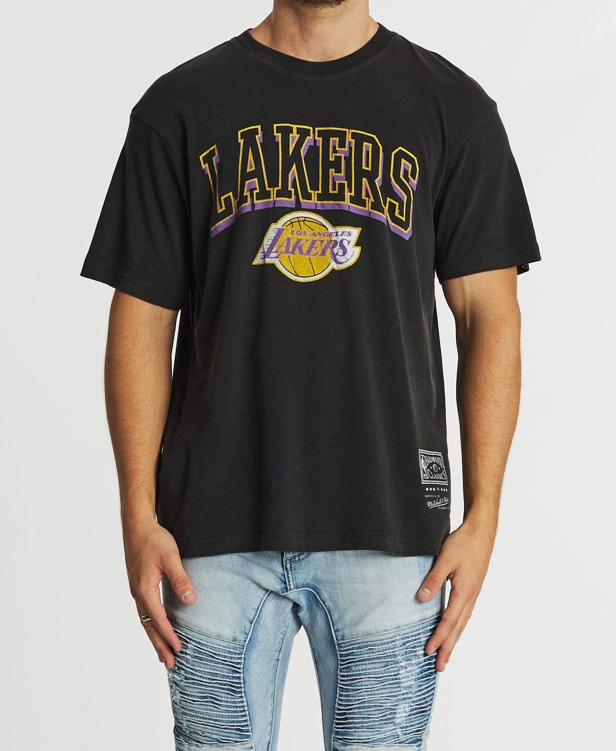 Mitchell & ness lakers t shirt online