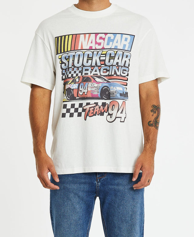 Nascar Stock Car Racing T-Shirt Vintage White