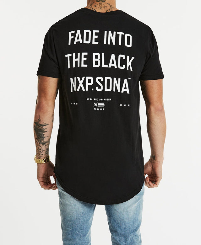 Nena & Pasadena Attention Cape Back T-Shirt Jet Black