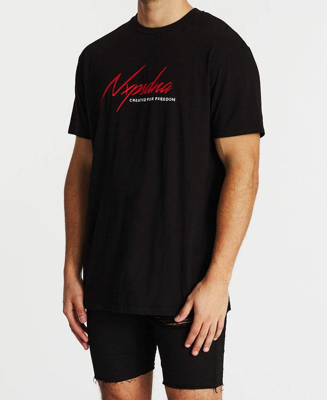 Nena & Pasadena Bad Company Relaxed T-Shirt Jet Black