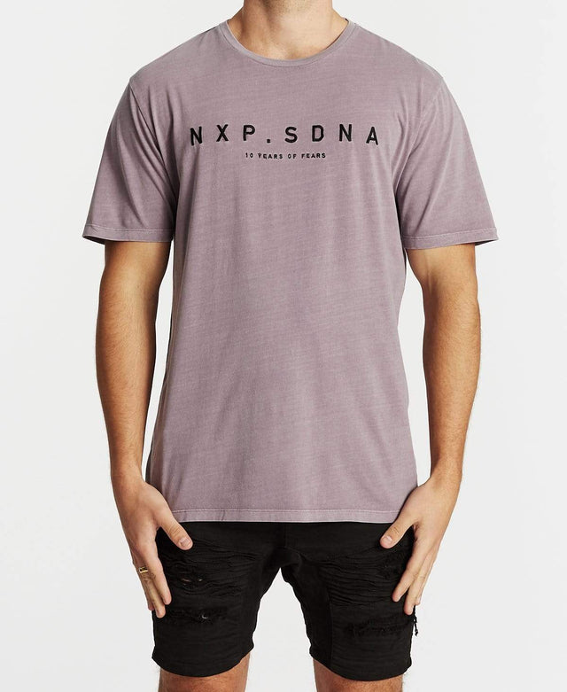 Nena & Pasadena Behaviour Step Hem T-Shirt Pigment Lilac