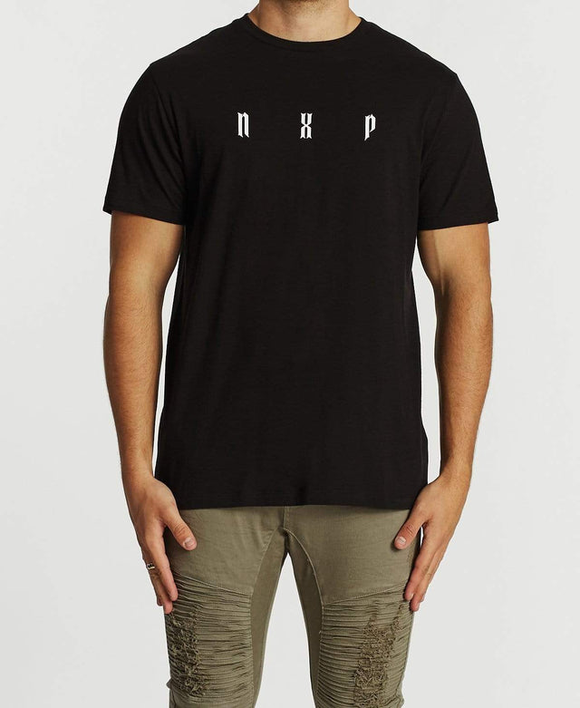 Nena & Pasadena Bulletproof Cape Back T-Shirt Jet Black