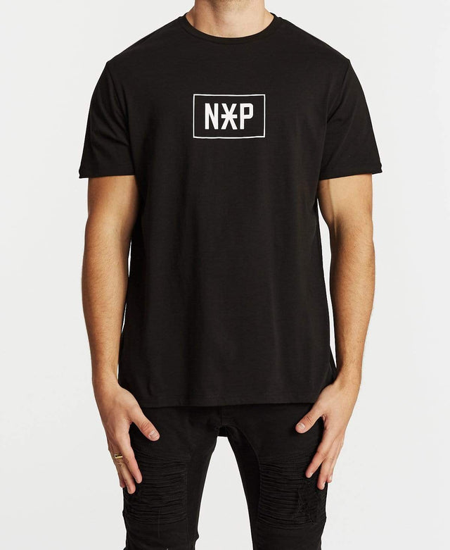Nena & Pasadena Command Cape Back T-Shirt Jet Black