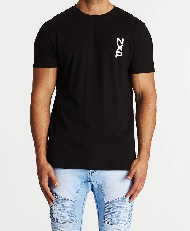Nena & Pasadena Corruption Cape Back T-Shirt Jet Black