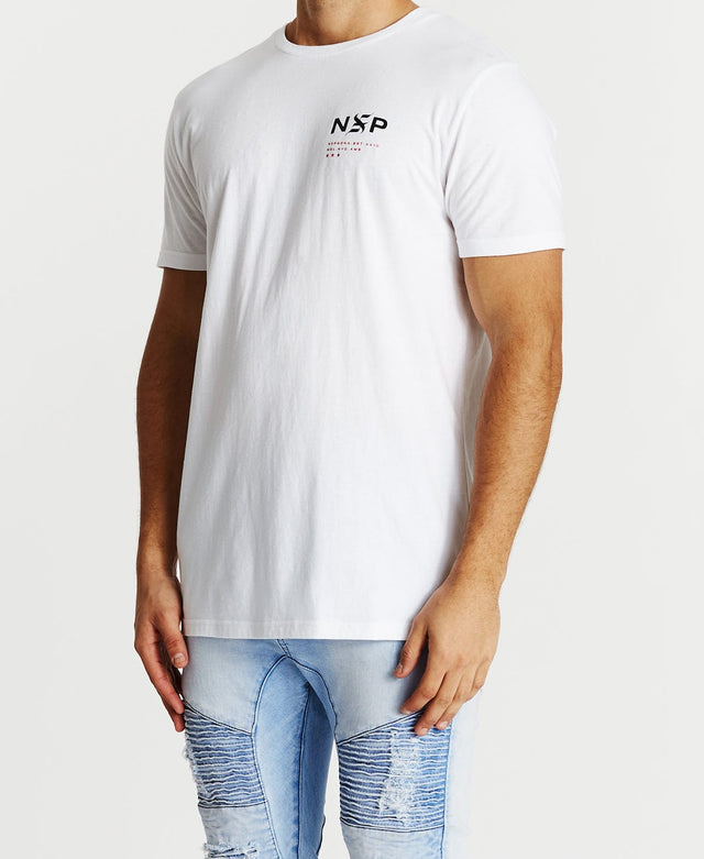 Nena & Pasadena Directions Cape Back T-Shirt White