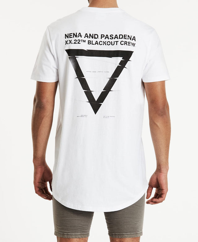 Nena & Pasadena Done Cape Back T-Shirt White