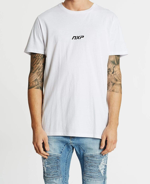 Nena & Pasadena Empire State Scoop Back T-Shirt White