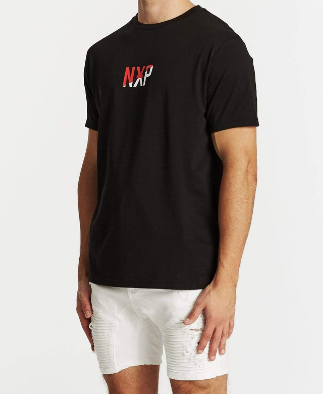 Nena & Pasadena Existence Scoop Back T-Shirt Jet Black