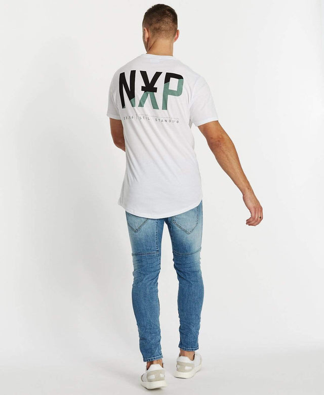 Nena & Pasadena Existence Scoop Back T-Shirt White