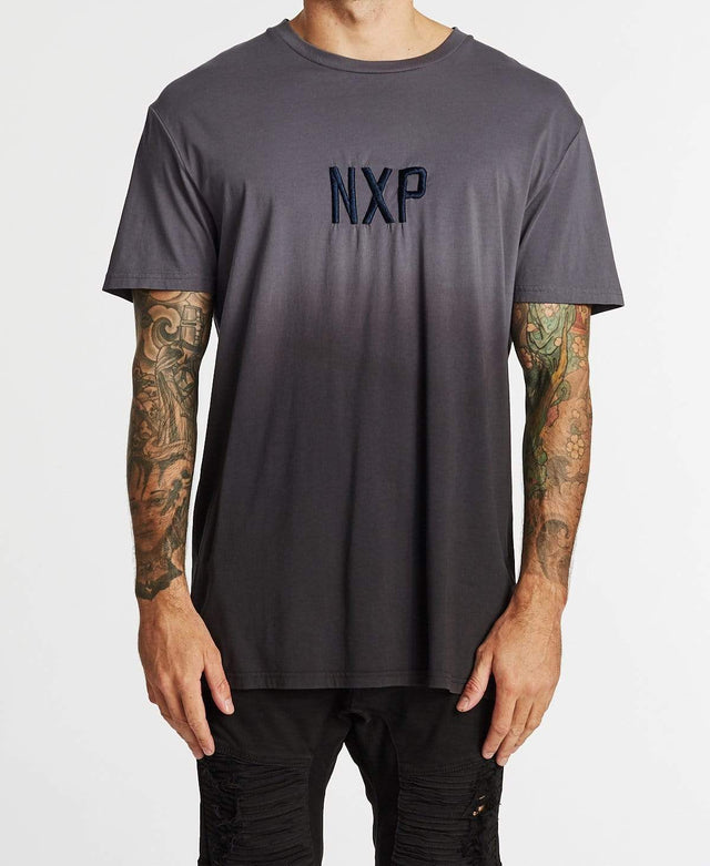 Nena & Pasadena Faded Relaxed Fit T-Shirt Charcoal/Graphite