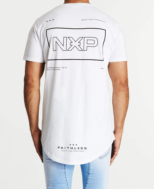Nena & Pasadena Faithless Cape Back T-Shirt White