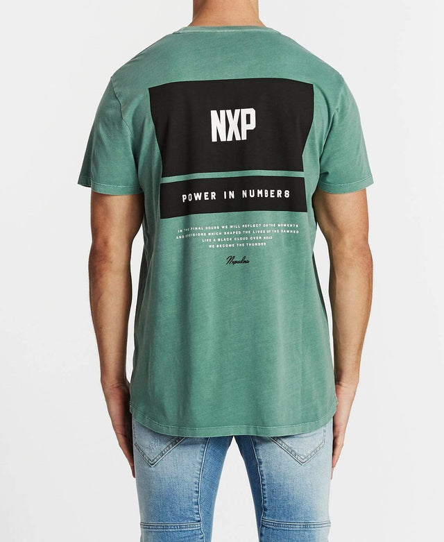 Nena & Pasadena Final Hours Scoop Back T-Shirt Pigment Teal