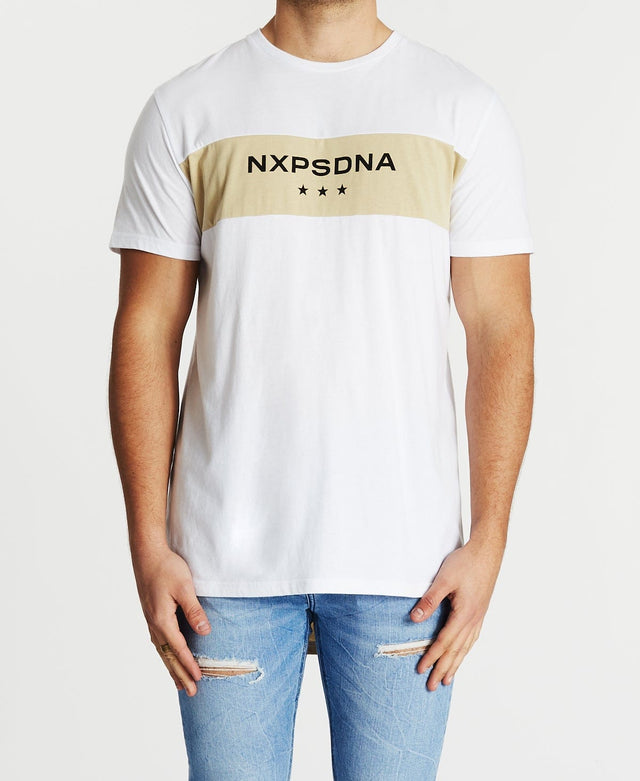 Nena & Pasadena Fortunate Cape Back T-Shirt White