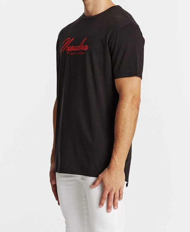 Nena & Pasadena Freedom Scoop Back T-Shirt Pigment Black