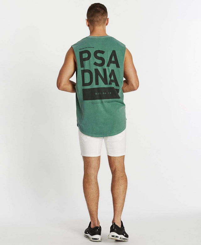 Nena & Pasadena Freedom Time Scoop Back Muscle Tee Pigment Teal
