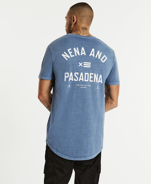 Nena & Pasadena Ground Control Cape Back T-Shirt Pigment Dusty Blue
