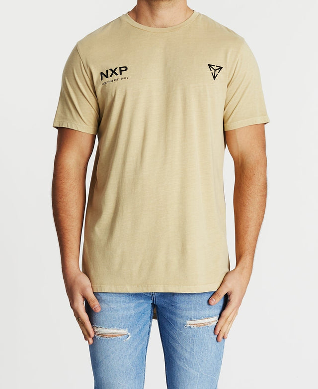Nena & Pasadena Hard Lines Cape Back T-Shirt Pigment Mojave