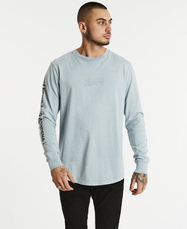 Nena & Pasadena Immune Cape Back Long Sleeve T-Shirt Pigment Quarry