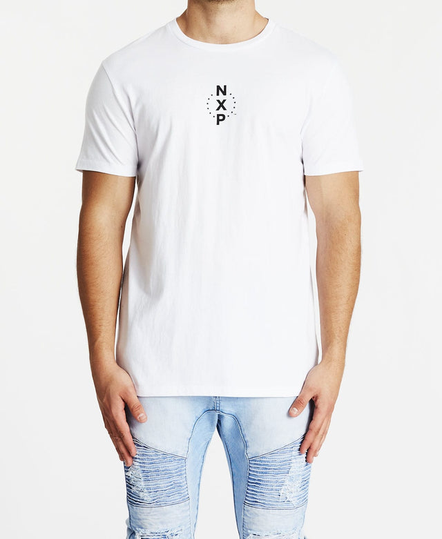 Nena & Pasadena Inhibited Cape Back T-Shirt White