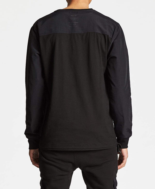 Nena & Pasadena Inversion Long Sleeve T-Shirt Black