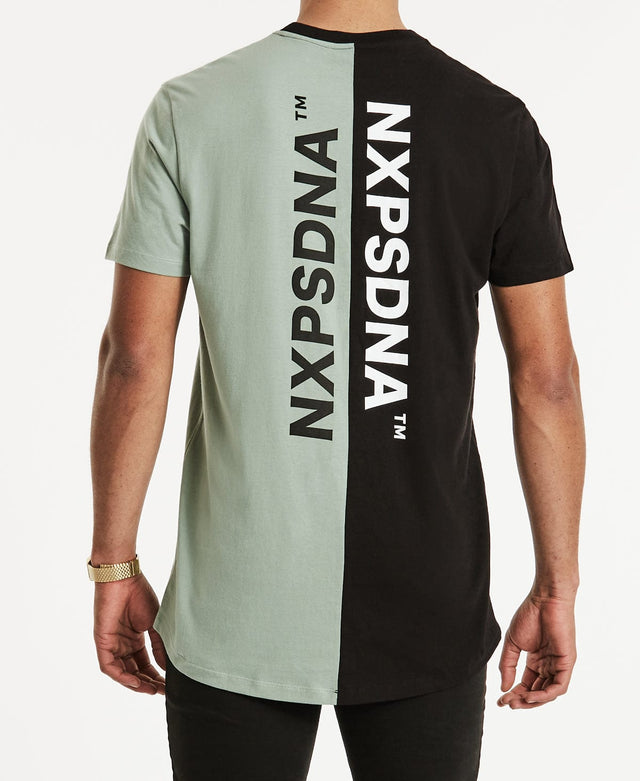 Nena & Pasadena Joker Scoop Back T-Shirt Black/Sage