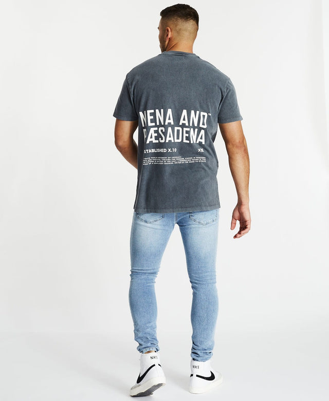 Nena & Pasadena Lost Cause Relaxed T-Shirt Mineral Charcoal