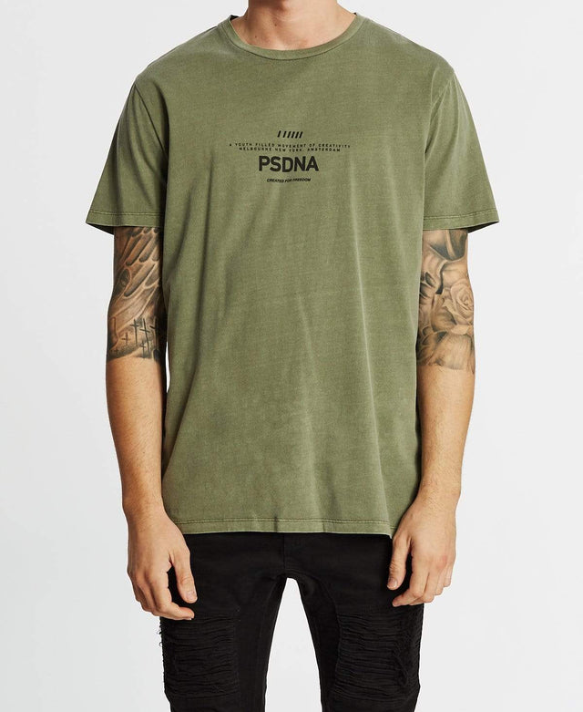 Nena & Pasadena Movement Cape Back T-Shirt Pigment Khaki