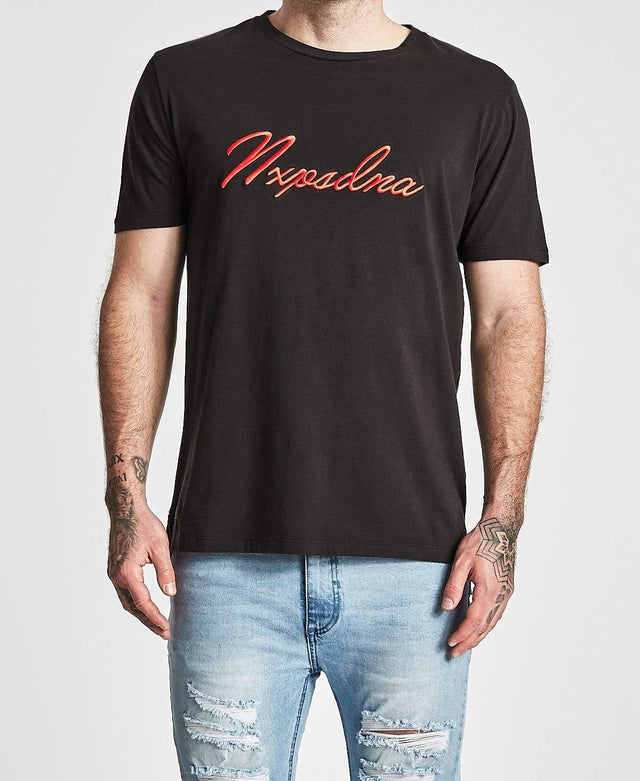 Nena & Pasadena Nobody Hybrid Fit T-Shirt Jet Black