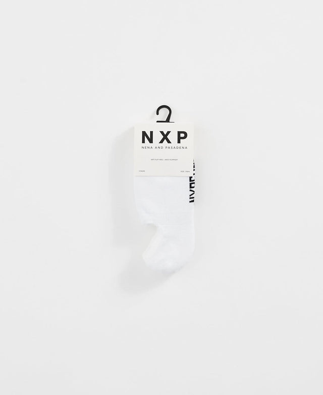 Nena & Pasadena NXP Invisible Socks 3 Pack White