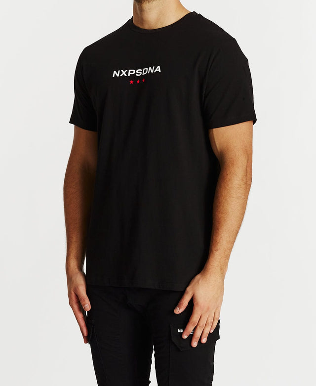 Nena & Pasadena Overdue Cape Back T-Shirt Jet Black
