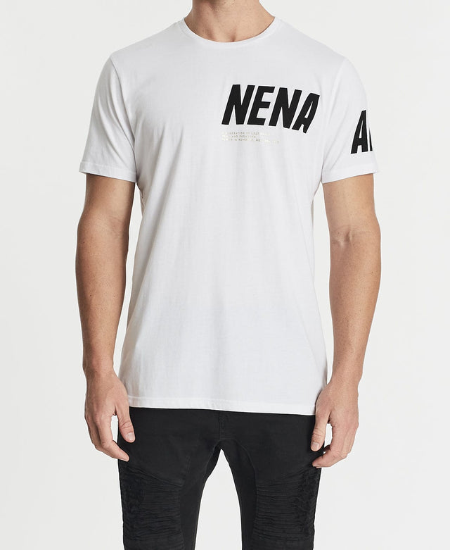 Nena & Pasadena Power Cape Back T-Shirt White