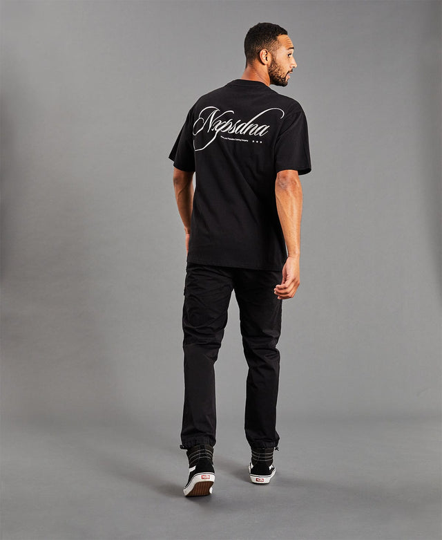 Nena & Pasadena Premier Heavy Box Fit T-Shirt Jet Black