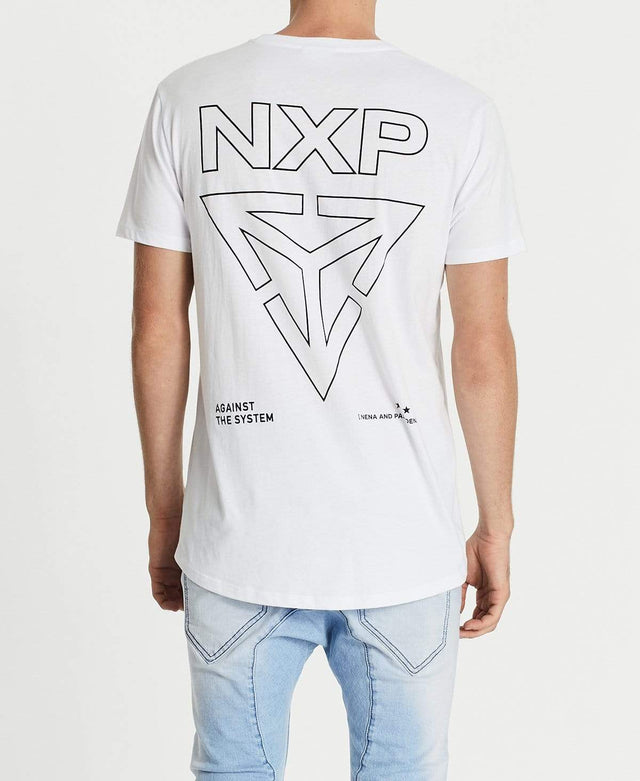 Nena & Pasadena Rebellion Scoop Back T-Shirt White
