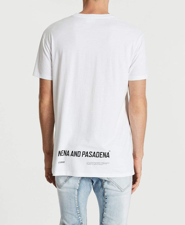 Nena & Pasadena Recklessness Relaxed T-Shirt White