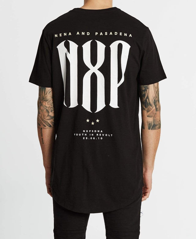 Nena & Pasadena Revolution Cape Back T-Shirt Jet Black
