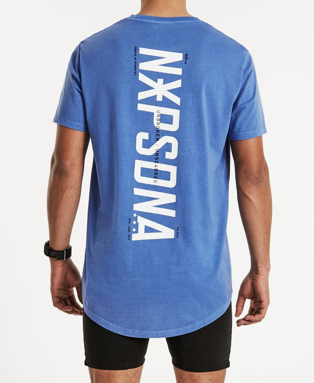 Nena & Pasadena Rhyme Cape Back T-Shirt Pigment Amparo Blue