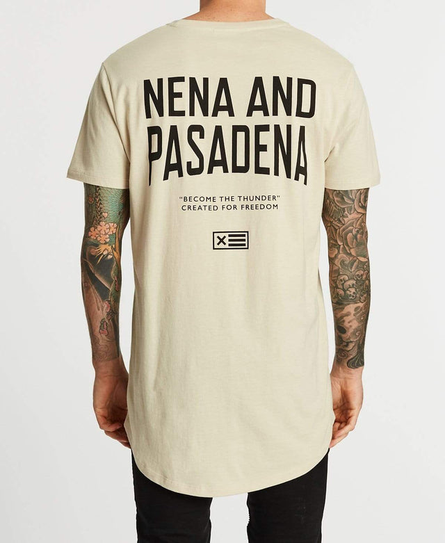 Nena & Pasadena Richardson Cape Back T-Shirt Sand
