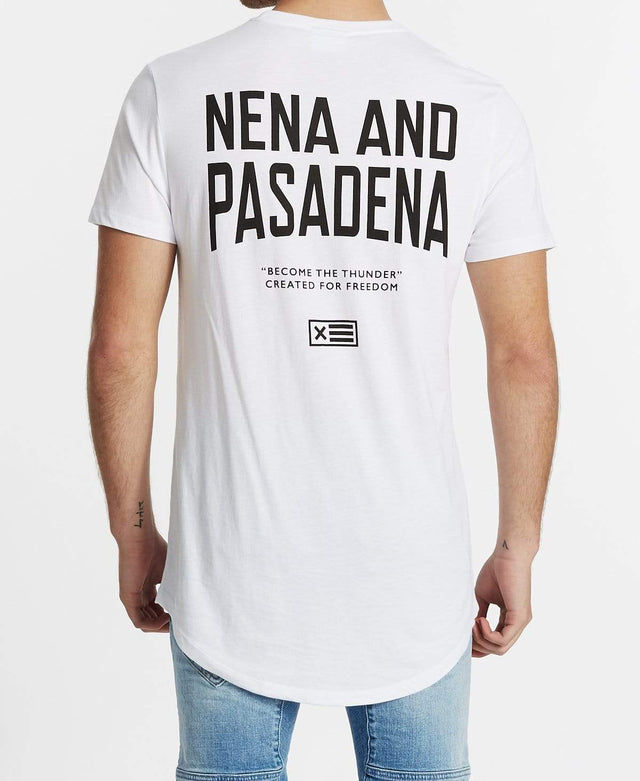 Nena & Pasadena Richardson Cape Back T-Shirt White