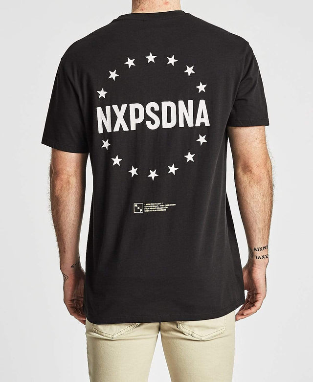 Nena & Pasadena South Side Relaxed Fit T-Shirt Jet Black