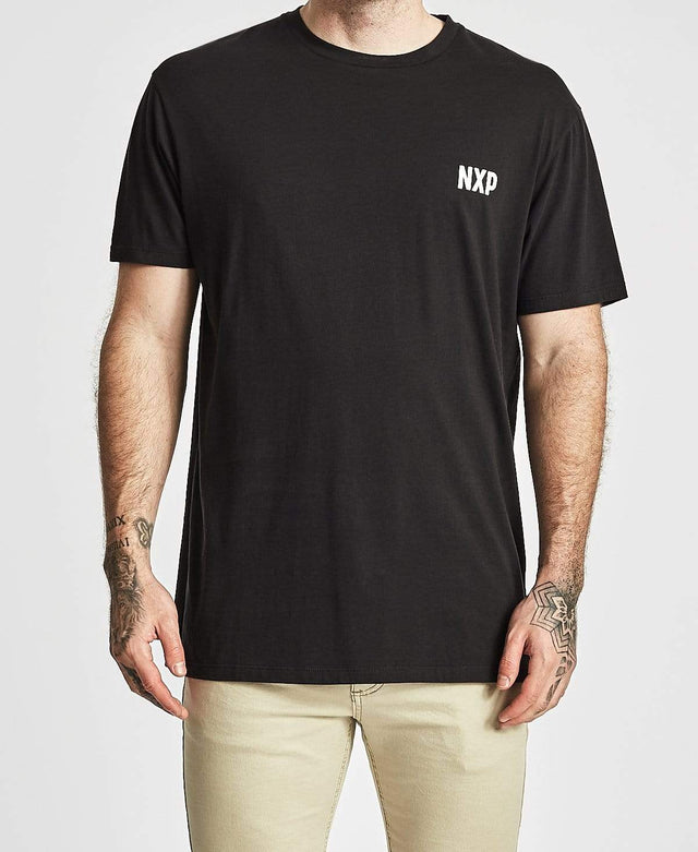 Nena & Pasadena South Side Relaxed Fit T-Shirt Jet Black
