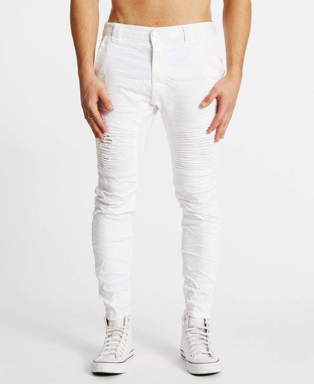 Nena & Pasadena Spitfire Engineered Jeans White